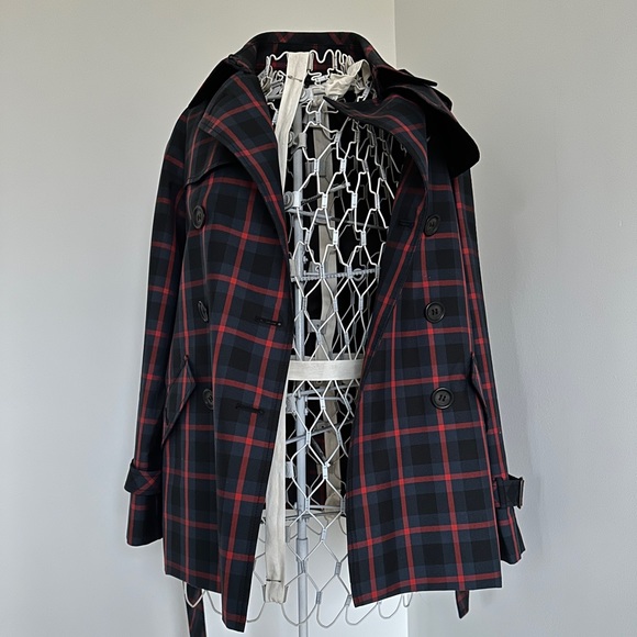 COACH Riley Plaid Short Trench Coat NWT Wmns XS RARE FIND! - Picture 2 of 7